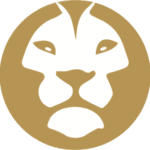 The logo is a lion's head to signify courage is needed for self defence.
