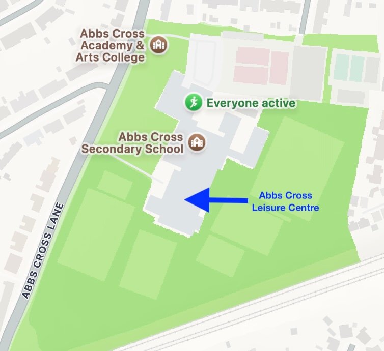 Map showing the location for Fortis PST's scheduled self defence courses.